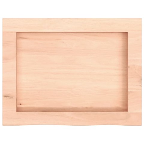  Półka, 40x30x(2-4) cm, surowe lite drewno dębowe