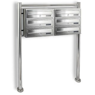 Skrzynka lokatorska 6 euro stal nierdzewna stojak zamek zewnętrzna