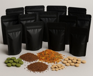 Pokarm dla rybek Zestaw 14 różnych pokarmów dla ryb akwariowych