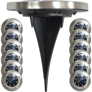 LAMPA SOLARNA 8 LED SMD DO WBICIA W PODŁOŻE KPL.12SZT