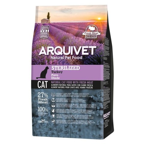 ARQUIVET CAT Sucha karma dla kotów sterylizowanych z indykiem 1,5 kg