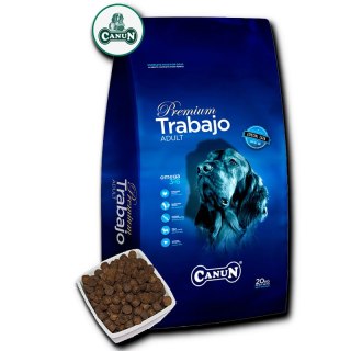 Canun Trabajo 20 kg karma premium dla psów energicznych i myśliwskich na kurczaku i ryżu