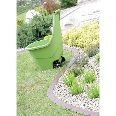 OBRZEŻE PALISADA OGRODOWA PŁASKA PODWÓJNA KOSTKA 3,8 M SZARY KAMIENNY