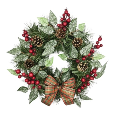 TRADYCYJNY STROIK ŚWIĄTECZNY KRÓLEWSKI SZYSZKI + JARZĘBINA