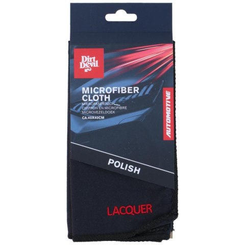 ŚCIERECZKA DO CZYSZCZENIA MICROFIBRA POLEROWANIE 40x40CM DIRT DEVIL CZARNA