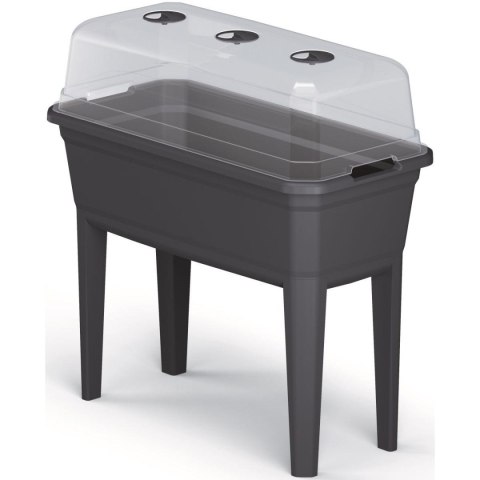 SZKLARNIA STOJĄCA ROZSADNIK RESPANA SET ECOLINE 74,6x77,7x36,8CM ANTRACYT