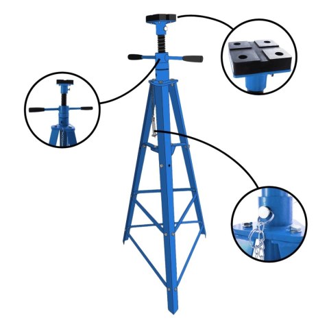 Kobyłka warsztatowa 2 tony regulowany pod samochód podpora osi 127-220 cm