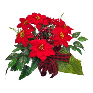 Świąteczny stroik na cmentarz gwiazda betlejemska