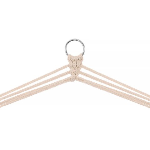 HAMAK FOTEL WISZĄCY BRAZYLIJSKI 100x50CM NATURA Z WSZYTĄ PODUSZKĄ BIAŁY