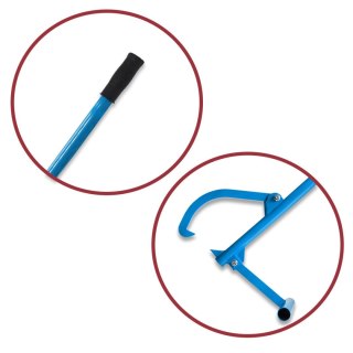 CHWYTAK Z HAKIEM DO PNIA DREWNA 131cm OBROTOWY MOCNY Hak leśny STALOWY