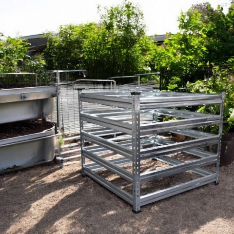 Kompostownik 90x90x93cm stal ocynkowana dużej pojemności