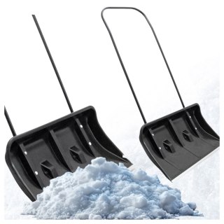 Łopata do śniegu zgarniacz pług śnieżny 80cm z rolkami aluminiowa krawędź