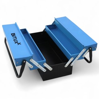 Skrzynka Walizka Narzędziowa Bituxx Stalowa 51x24x24 cm Przenośna Składana