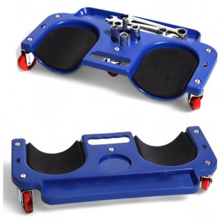 Wózek warsztatowy na kolana 120kg magnetyczna tacka 5 kółek do warsztatu