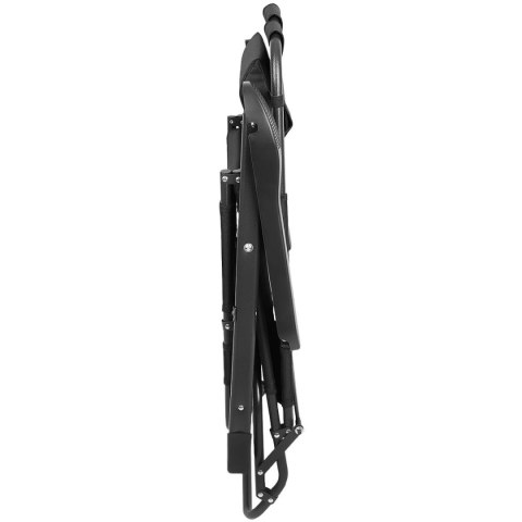 FOTEL WIELOPOZYCYJNY BALATON Z PODUSZKĄ I ZAGŁÓWKIEM CZARNY