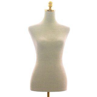 Manekin krawiecki damski beżowy welur regulowana wysokość 170 - 186 cm