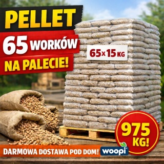 Pellet sosnowy z trocin 1005 kg DARMOWA DOSTAWA bez kory Paleta CERTYFIKAT