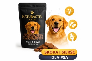 Przysmaki i witaminy na skórę i sierść dla psa | lśniąca sierść