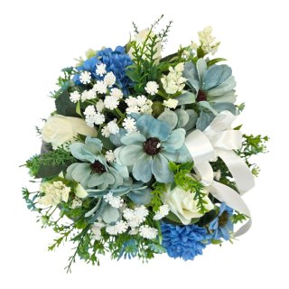 Stroik na cmentarz kompozycja kwiatowa na grób dziecka miska serce