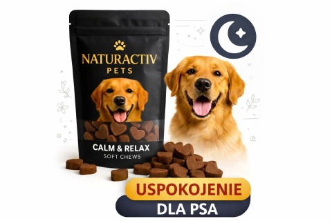 Uspokajające miękkie przysmaki dla psa na stres i lek separacyjny