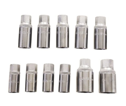 Wykrętaki do szpilek 1/2" 11 elementów 5-16 mm w walizce