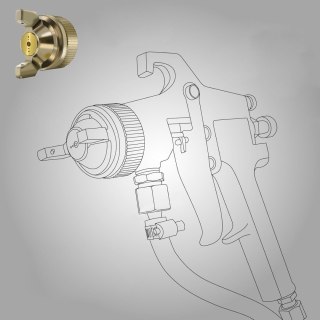 Pistolet do malowania natryskowego ze zbiornikiem ciśnieniowym 8L