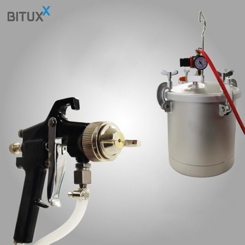 Pistolet do malowania natryskowego ze zbiornikiem ciśnieniowym 8L