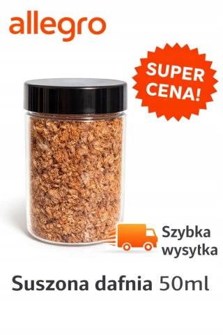 Dafnia suszona dla ryb i krewetek Pokarm pływający dla ryb akwariowych