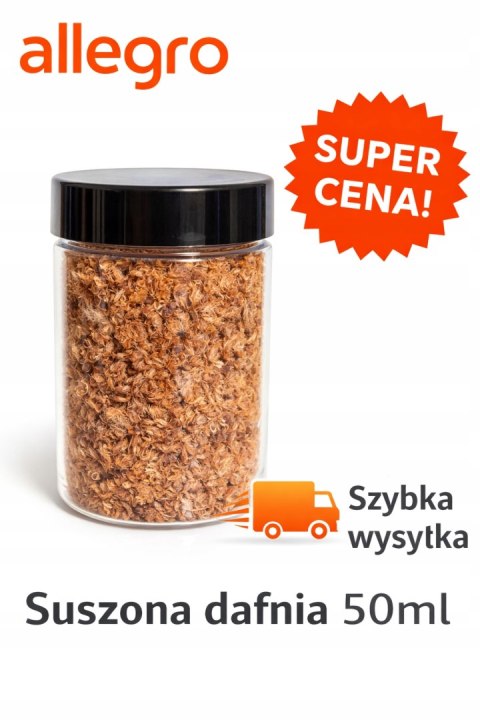 Dafnia suszona dla ryb i krewetek Pokarm pływający dla ryb akwariowych