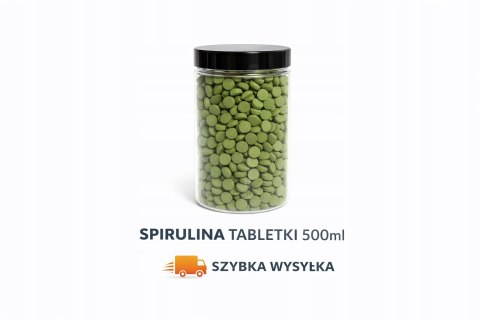 Spirulina w tabletkach dla ryb tropikalnych i krewetek DUŻY SŁOIK 500ml
