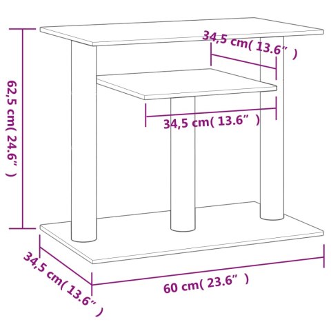  Drapak dla kota z platformami, jasnoszary, 62,5 cm