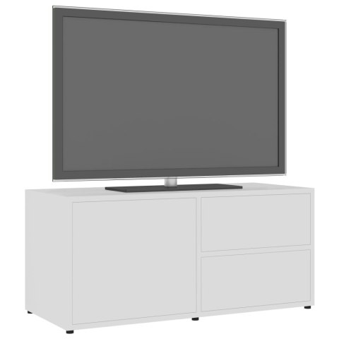  Szafka pod TV, biała, 80x34x36 cm, materiał drewnopochodny