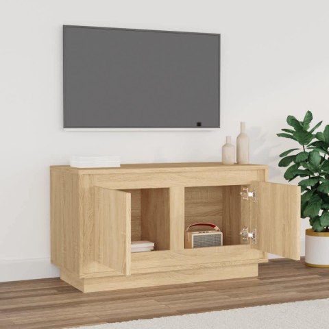  Szafka pod TV, dąb sonoma, 80x35x45 cm, materiał drewnopochodny