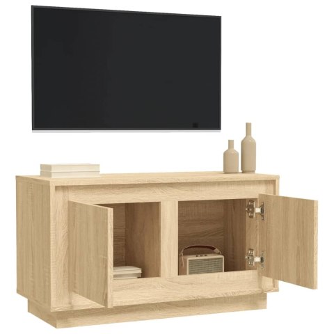  Szafka pod TV, dąb sonoma, 80x35x45 cm, materiał drewnopochodny