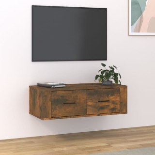  Wisząca szafka pod TV, przydymiony dąb, 80x36x25 cm