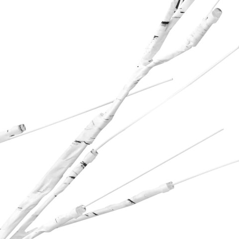  Brzoza z oświetleniem, 128 ciepłych białych LED, 220 cm