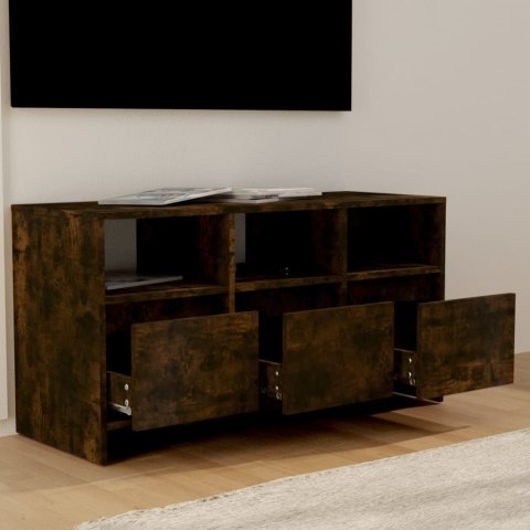  Szafka pod TV, przydymiony dąb, 102x37,5x52,5 cm