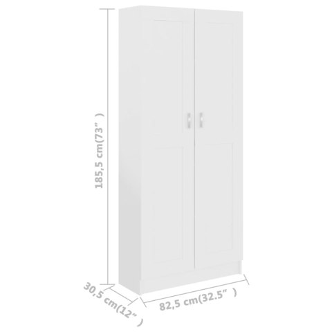  Szafa, biała, 82,5x30,5x185,5 cm, materiał drewnopochodny