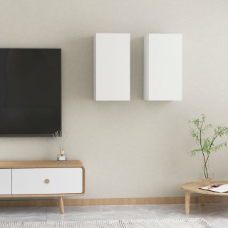  Szafki pod TV, 2 szt., białe, 30,5x30x60 cm