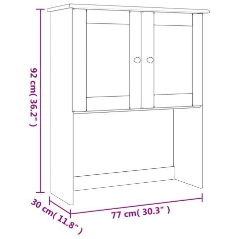  Nastawka do komody ALTA, 77x30x92 cm, lite drewno sosnowe