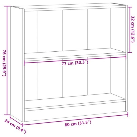  Regał, stare drewno, 80x24x76 cm, materiał drewnopochodny