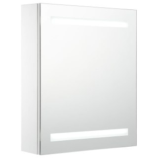  Szafka łazienkowa z lustrem i LED, 50 x 13,5 x 60 cm