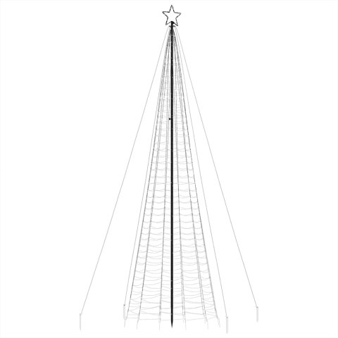  Choinka z lampek, z kołkami, 1534 ciepłych białych LED, 500 cm