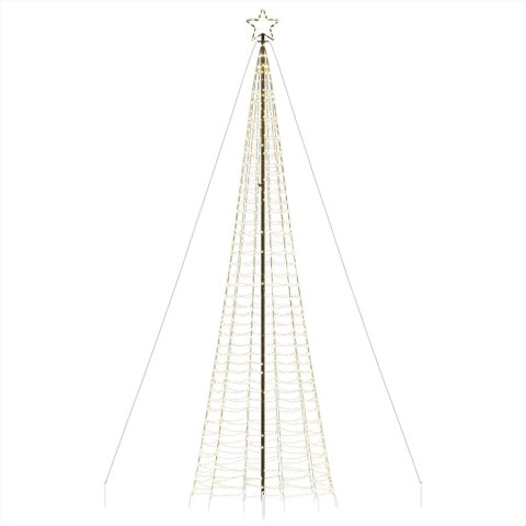  Choinka z lampek, z kołkami, 1534 ciepłych białych LED, 500 cm