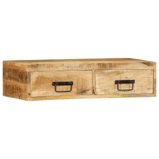  Ścienna szafka pod TV, 80x30x19 cm, surowe drewno mango