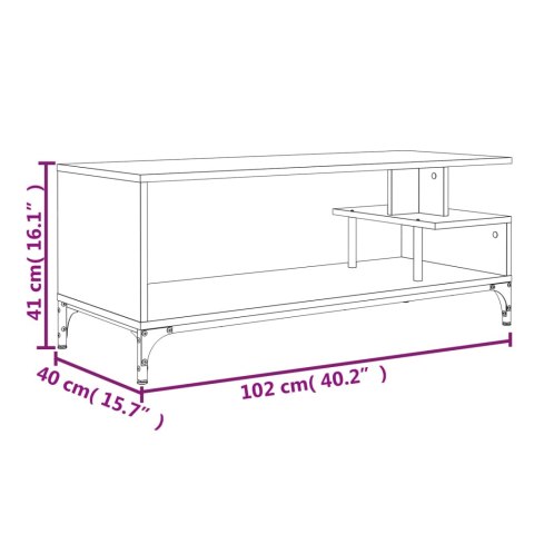  Szafka RTV, dąb sonoma, 102x40x41 cm, materiał drewnopochodny