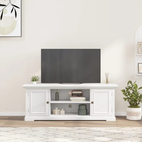  Szafka pod TV, biała, 110x30x41 cm, materiał drewnopochodny