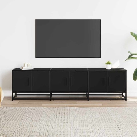  Szafka pod TV, czarna, 150x35x41 cm