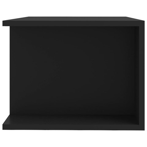  Szafka pod TV z oświetleniem LED, czarna, 90x39x30 cm