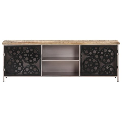  Szafka pod TV, 120x30x40 cm, surowe drewno mango